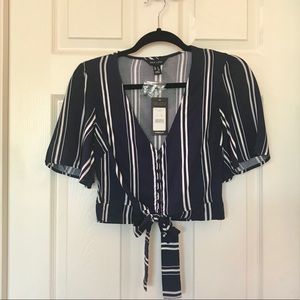 ASOS New Look Stripped Crop-top